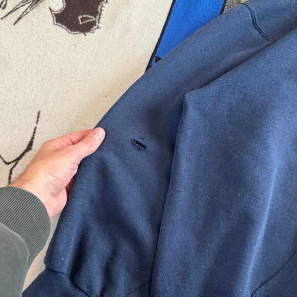 Vintage 90s University Of Michigan Logo 7 Hoodie Sweatshirt Size XL Wolverines - Picture 6 of 10